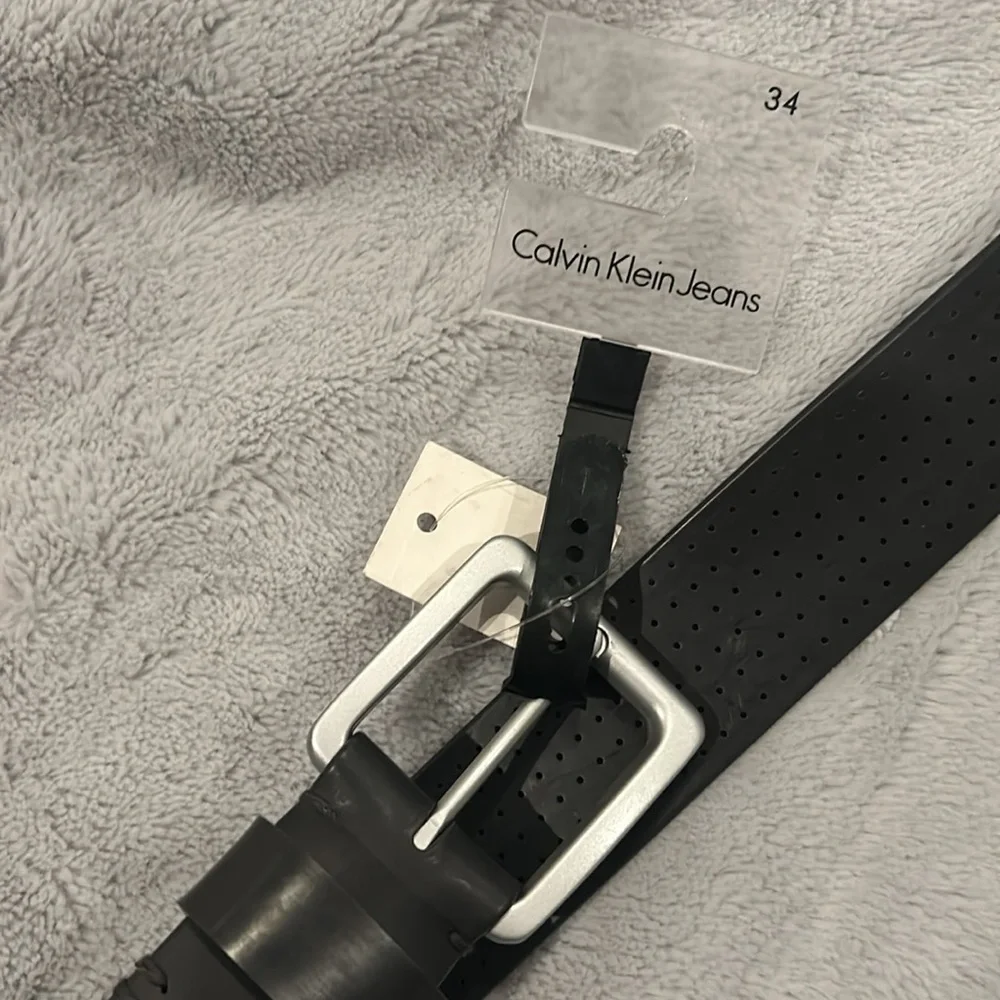 NWT Calvin Klein Jeans Men’s Belt Black Gray